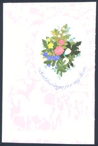 Victoriansk Valentin af English School