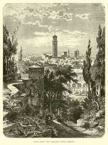 View from the Giardino Giusti, Verona  af English School