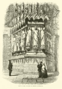 Udsigt i det indre af Reims katedral, september 1870 af English School