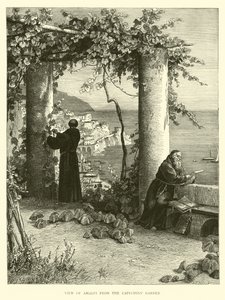 Udsigt over Amalfi fra Capuchins Garden af English School