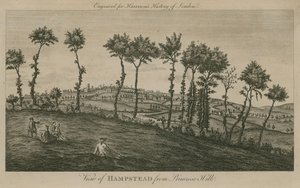 Udsigt over Hampstead fra Primrose Hill af English School