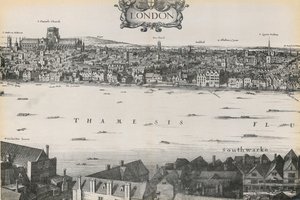 Udsigt over London af Wenceslaus Hollar, 1647 af English School