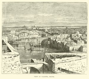 Udsigt over Valletta, Malta af English School