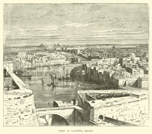 Udsigt over Valletta, Malta af English School