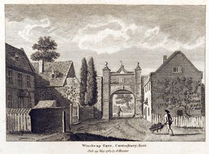 Udsigt over Wincheap Gate, 1784 af English School