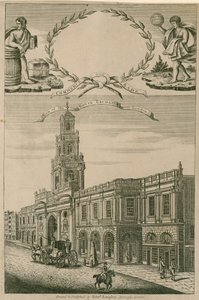 Udsigt over Royal Exchange, London af English School