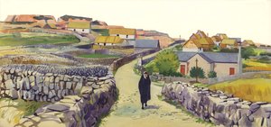 Landsby på Isle of Arran af English School