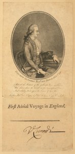 Vincent Lunardi, 1784 (stipstik) af English School