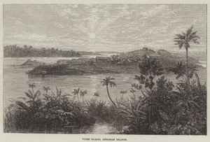 Viper Island, Andamanøerne (gravering) af English School