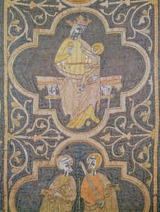 Jomfru og barn, detalje fra Clare Chasuble, ca. 1272-94 af English School