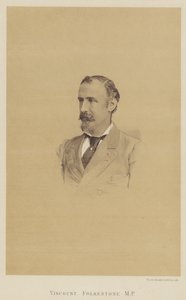 Viscount Folkestone, MP (litho) af English School
