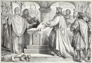 Karl den Stores besøg hos paven, illustration fra The History of Protestantism af James Aitken Wylie (1808-1890), pub. 1878 af English School