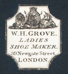 W H Grove, Dameskomager, handelskort af English School