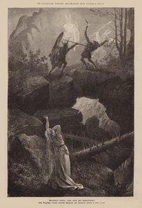 Wagners opera "Der Ring Des Nibelungen" (kobberstik) af English School