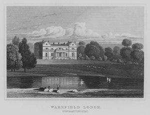 Wakefield Lodge, Northamptonshire (gravering) af English School
