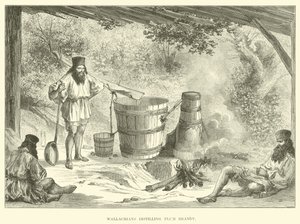 Wallacherne destillerer Plum Brandy af English School