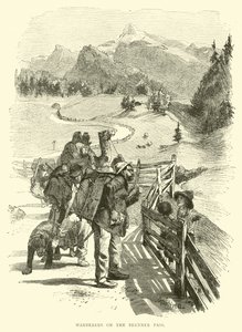 Wanderers on the Brenner Pass  af English School