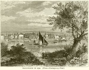 Wandsworth i 1790 af English School