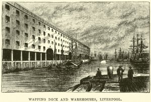 Wapping Dock and Warehouses, Liverpool af English School