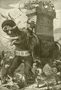 Krigselefant i kong Darius