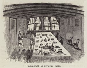 Afdelingsværelse eller officershytte (gravering) af English School