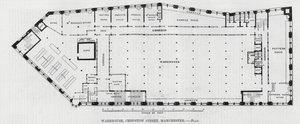 Warehouse, Chepstow Street, Manchester (gravering) af English School