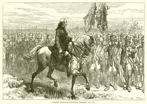 Warren Hastings gennemgår Pearses kolonner af English School