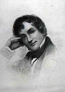 Washington Irving (1783-1859) (gravering) af English School