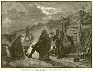 Washington ved Valley Forge: Ved lejrbålet af English School