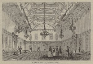 Waterloo Gallery, Windsor Castle af English School