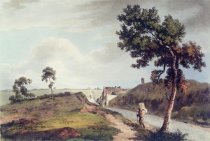 Waterloo, graveret af C. Turner, 1816 (farvet gravering) af English School