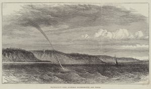 Vandtud set mellem Bournemouth og Poole (gravering) af English School