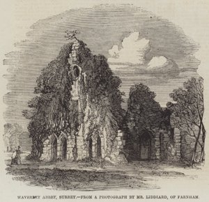 Waverley Abbey, Surrey (gravering) af English School