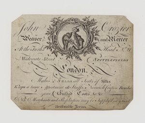 Weaver and Mercer, John Crozier, byttekort af English School
