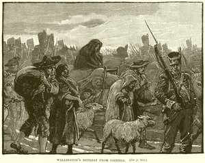 Wellingtons Retreat fra Coimbra af English School