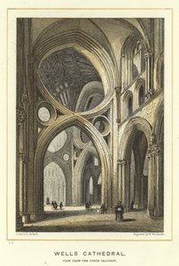 Wells Cathedral, udsigt fra det nordlige tværskib af English School