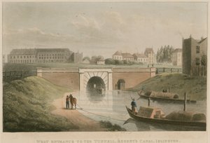 Vestindgang til tunnelen, Regents Canal, Islington, London af English School