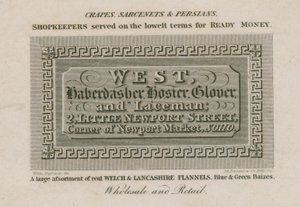 West, sybetræk, strømpebukser, glover og blondemand af English School