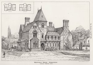 Westfield House, Wimbledon (gravering) af English School