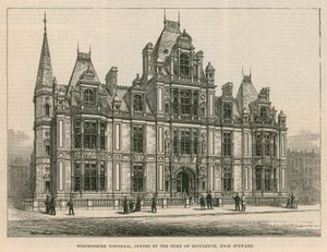 Westminster Town Hall, åbnet af Duke of Buccleuch, High Steward af English School