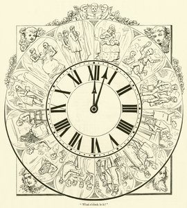 Hvad er klokken? (gravering) af English School