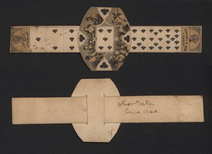 Whist counter, c1840 (farvet gravering) af English School