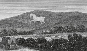 White Horse Vale, Berkshire (gravering) af English School
