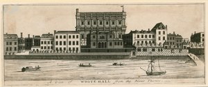 Whitehall fra Themsen af English School