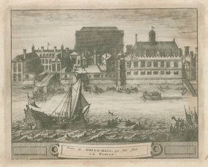 Whitehall fra Themsen af English School