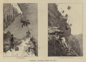 Whympers "Scrambles Among the Alps" (gravering) af English School