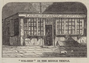 "Wig-Shop" i det midterste tempel (gravering) af English School