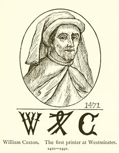 William Caxton, den første printer i Westminster af English School