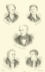 William Cowper, Robert Southey, William Wordsworth, Samuel Taylor Goleridge, Thomas Campbell af English School