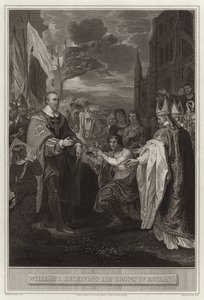 Vilhelm I modtager Englands krone af English School